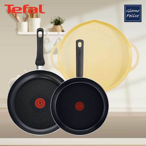 테팔 초코브라우니 티타늄 프라이팬 24cm+드레스블루 티타늄 프라이팬 28cm+죠르노펠리체 인덕션 멀티 그리들 34cm 옐로 TFC-CB4DB8IGY