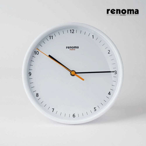 레노마 인테리어 디자인 무소음 벽시계 탁상시계겸용 RNC202 (20cm) 색상 택1