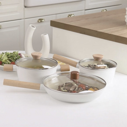 아이젠베르그 쿠헨바움 IH 세라믹 4종세트(18cm편수,20cm양수,28cm궁중팬,28cm유리커버)