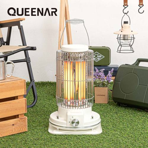 [100대한정특가][퀸나] 마이 코지 전기 히터 QNH-1000W (화이트) / QNH-1000B(카키)