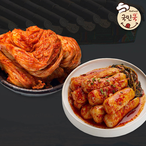 국민쿡 남도일품 김치 2종세트 (포기김치2kg + 총각김치1kg)