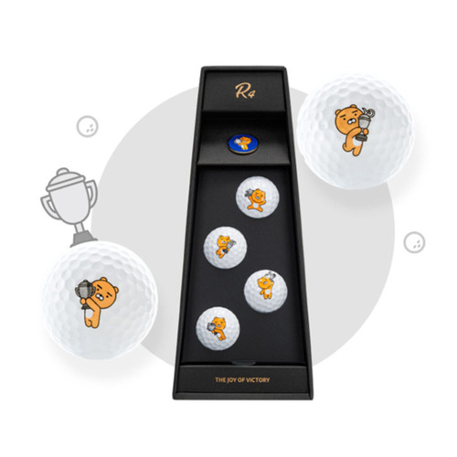 카카오프렌즈 골프 R4 스페셜 트로피라이언/볼4구&볼마크세트