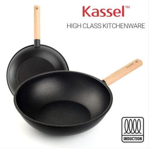 Kassel 카셀 하이브리드 인덕션 휠우드 티타늄 궁중팬28cm