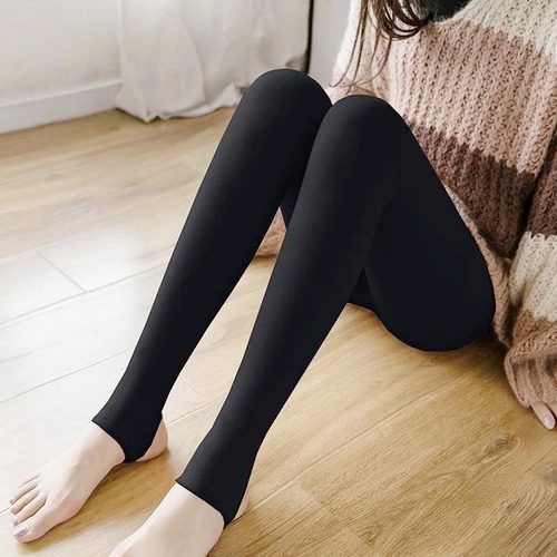 스터드레이스 기모 스타킹 무발 블랙