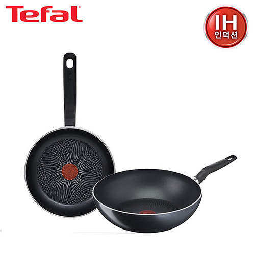 테팔 퍼펙트 쿠킹 다크 인덕션 프라이팬 24cm+멀티팬 28cm TFC-PC4W