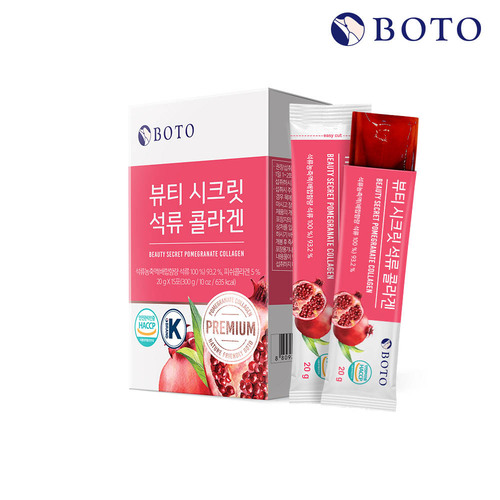 [보뚜] 뷰티 시크릿 석류 콜라겐 젤리스틱 20g x 15포