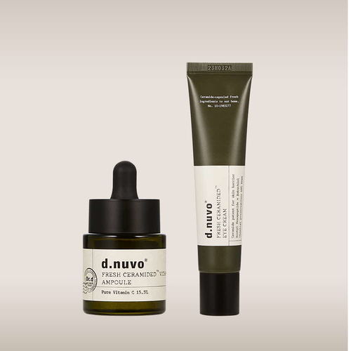 [디누보] 2종세트 프레쉬 세라마이디드 비타민씨 앰플 18ml + 세라마이디드 아이크림 35ml