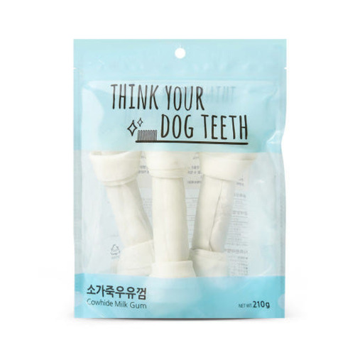 Think your dog teeth 소가죽 우유스틱껌 3P (250g)
