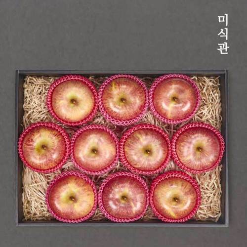 [미식관] 프리미엄 청송사과 중과 실속세트 9-10과/2.5kg내외