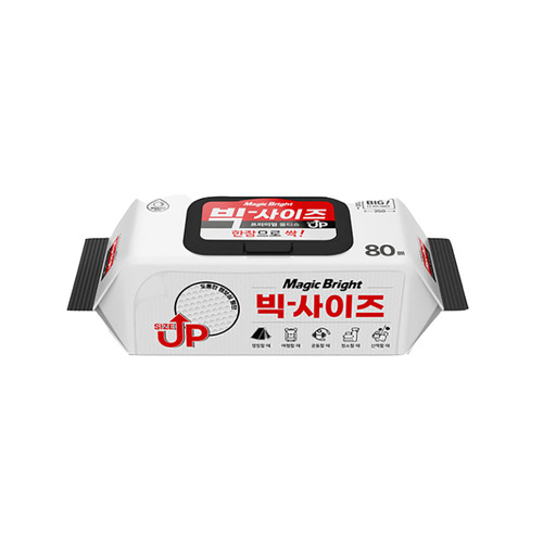 [매직브라이트] 대용량 빅사이즈 물티슈 80매