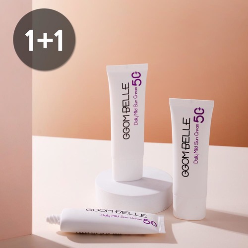 [꼼벨르] 데일리 마일드 선크림 SPF50,PA++++ 1+1