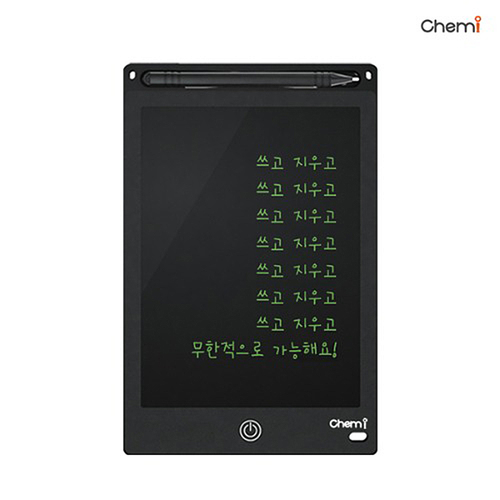 케미 친환경 무한 LCD 블랙 전자노트 패드 HIBN-12A (12인치)