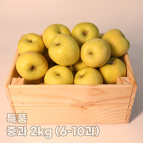 달콤하고 아삭한 특품 시나노골드 사과 중과 2kg (6-10과)
