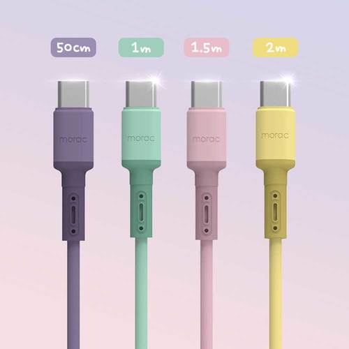 [모락] 캔디 젤리 USB C타입 고속 충전 케이블 MR-USB-CJC (4개입)