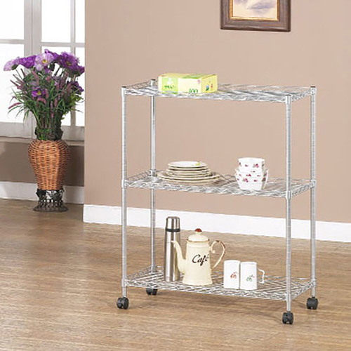 리빙유 실버코팅 메탈 선반 750 3단