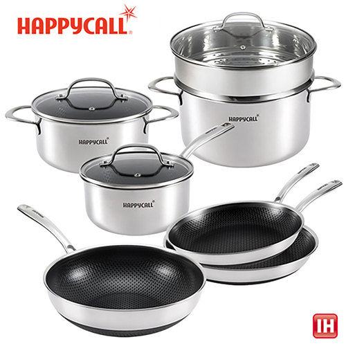 해피콜 통3중 더블 스퀘어 프로 IH 혼합 7종 세트 (24F+28F+28W+18SP+20P+24P+24ST) HSP-M7종