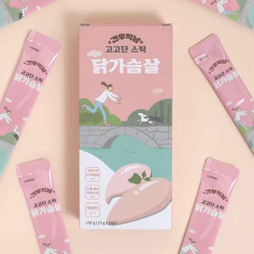 견우직냥 고고단스틱 닭가슴살(15g x10개입)*4ea
