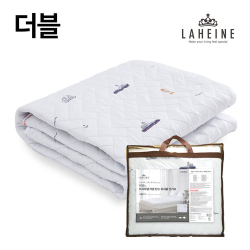 라헨느 겨울바다 탄소열선 카본매트 워셔블 스크린나염 양면 전기요 더블 LHNC-7002D