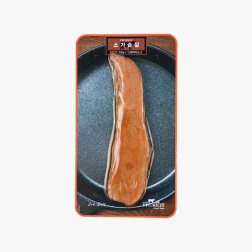 [피트앤미트] 소가슴살 단백질 무려 30g! 헬스 소고기 100g 그레이비 (1팩)
