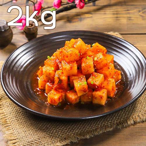 [집밥먹자] 국내산 재료로 만든 깍두기 2Kg