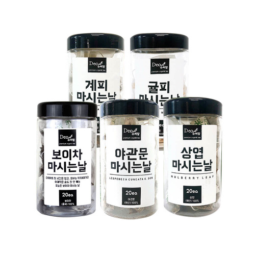 차마시는날 5종 A(보이차+야관문차+뽕잎차+귤피차+계피차)