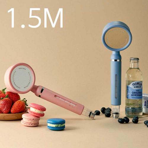 [톤앤샤워]설치가 간편한 원터치 컬러필터샤워헤드 세트 1.5M