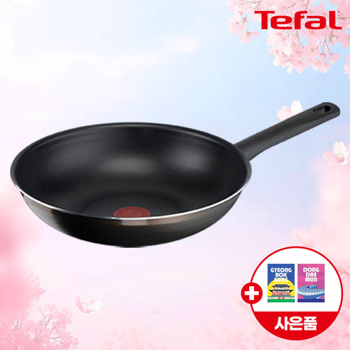 ★봄봄선물페스타★ [테팔] G6 초코브라우니 멀티팬 28cm+(증정) 셀룰로오스 코팅팬 전용 스펀지(수세미) 2P