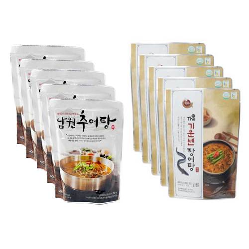 [추셰프의남원미꾸리추어탕]활미꾸라지로 맛을 낸 남원추어탕 400g*5팩 + THE 기운센 장어탕 400g*5팩