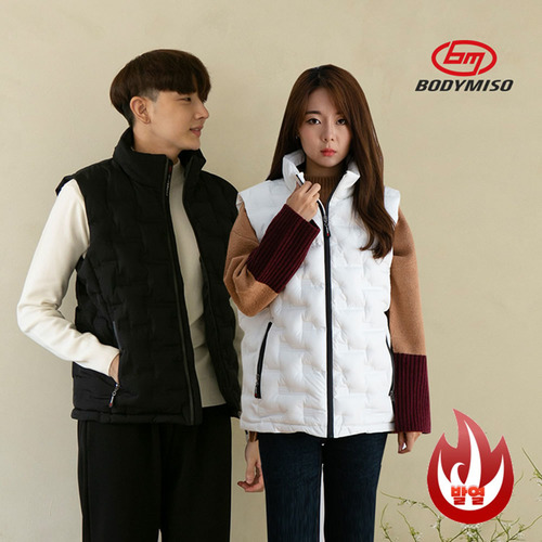 바디미소 스마트 발열 패딩 조끼 BM-HV1000