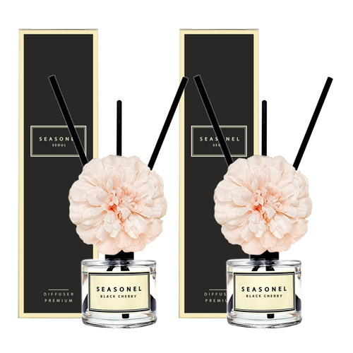 시즈넬 플라워 디퓨저 50ml 더블 선물세트 지니아_피치