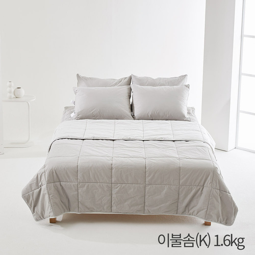 (홈쇼핑히트상품) [라뽐므] 사계절용 투월런 40수 100% 호주산 천연양모 이불솜(K) 1.6kg