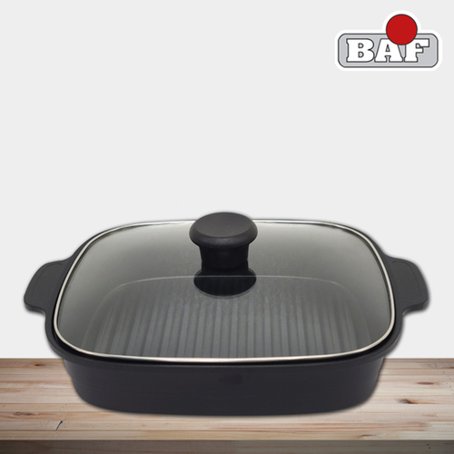 BAF 바프 사각 IH 스팀 그릴팬 블랙