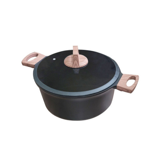 [이잼쿡] 프리미엄 블랙큐 24cm 양수냄비(곰솥) Black Q24