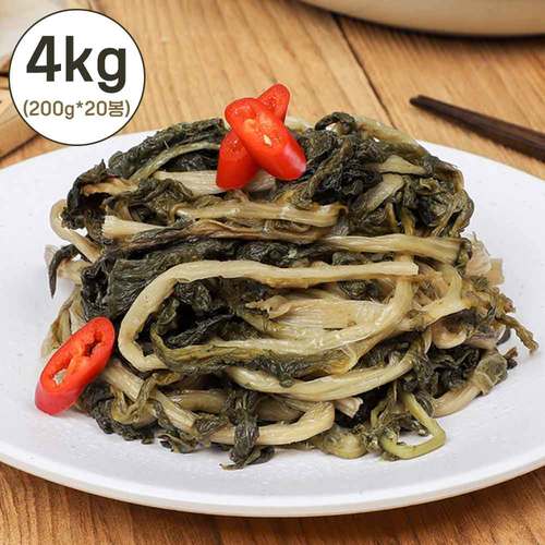 [청년농가] 국산 고랭지 양구 펀치볼시래기 4kg (200g x20봉)