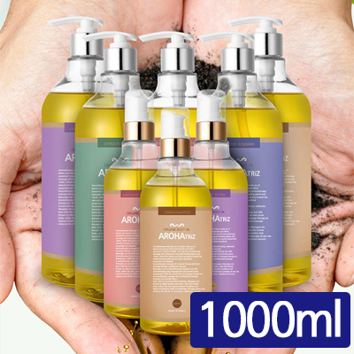 [아로하트리즈] 마사지 오가닉 바디 오일 1000ml 5종 택1