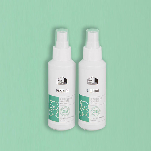 케어네이처 키즈케어 유아 어린이용품 전용 살균소독제 100ml x 2개