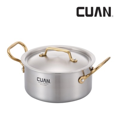 [CUAN] 쿠앤 헤닝골드 통3중 스텐레스 냄비 18양수